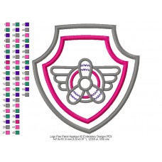 Logo Paw Patrol Applique 02 Embroidery Designs
